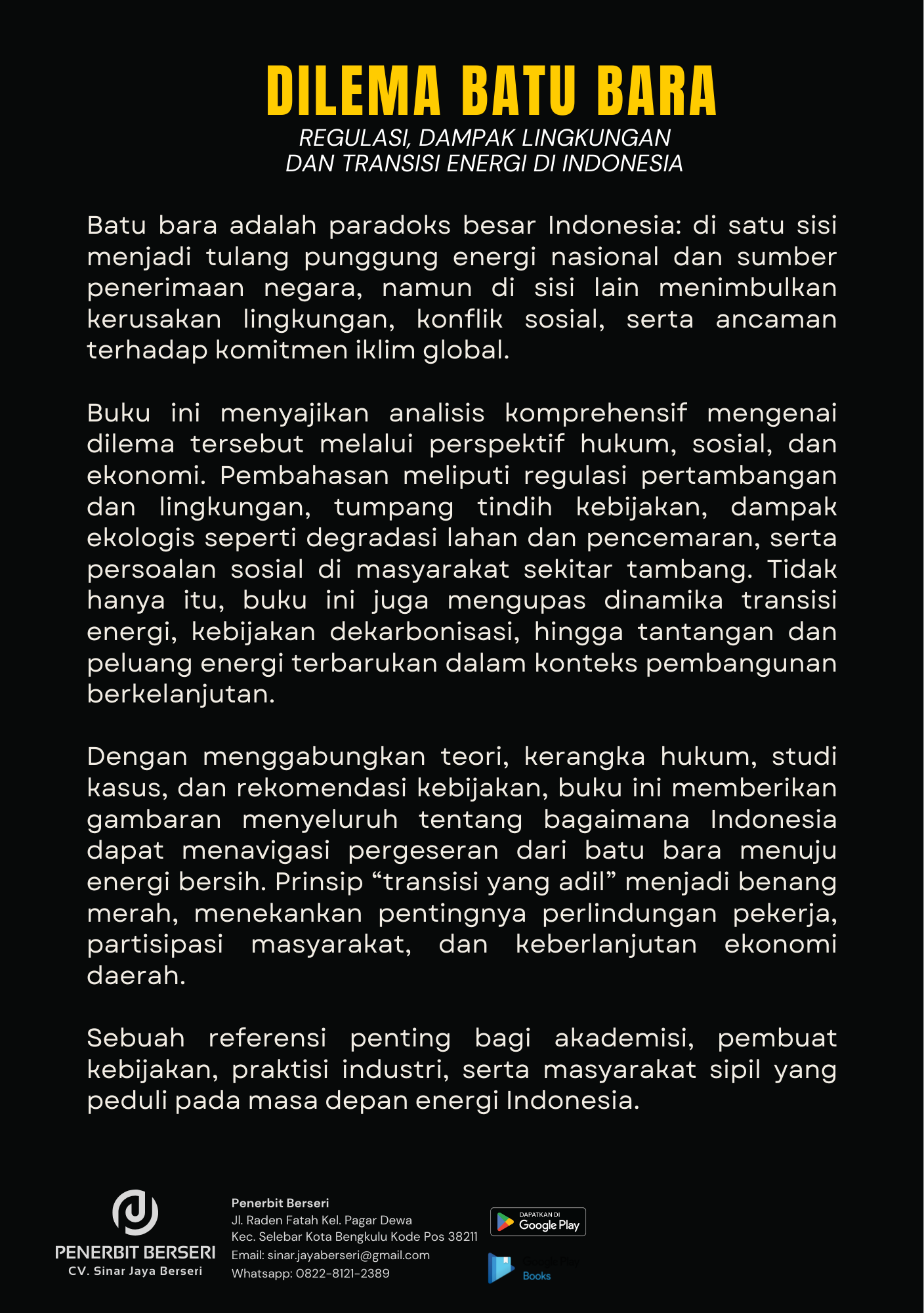 Dilema batu bara 2
